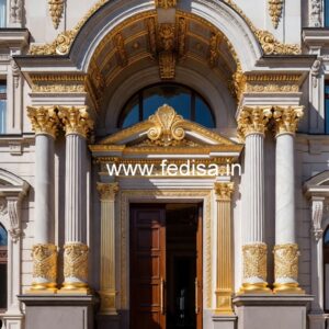 Hotel Exterior Elevation for Luxury Stay No-7045
