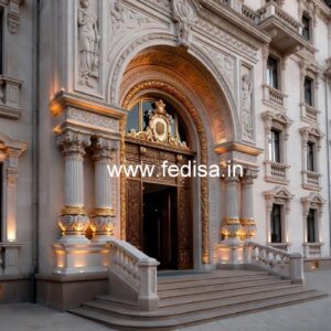 Contemporary Luxury Hotel Exterior Facade No-7047