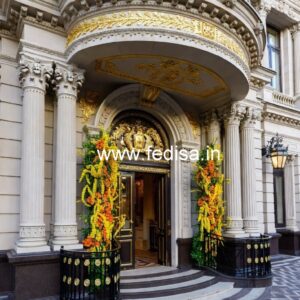 Luxury Hotel Exterior with Stone Cladding No-7077