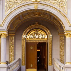 Elegant Luxury Resort Front View Design No-7085