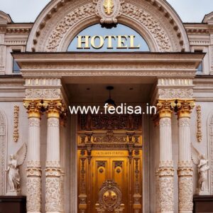 Luxury Hotel Exterior with Premium Materials No-7086