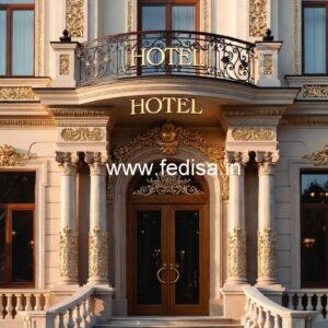 Grand Luxury Hotel Front Facade Design No-7092