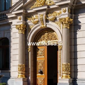 Luxury Hotel Elevation Ideas with Glass Finish No-7093