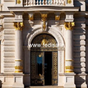 Luxury Hotel Elevation with Modern Windows No-7098