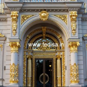 Elegant Hotel Front Design with Luxury Style No-7103