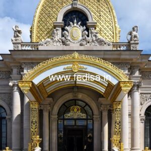 Luxury Hotel Elevation with Artistic Elements No-7104