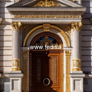 Luxury Hotel Front Architecture with Elegant Finish No-7142