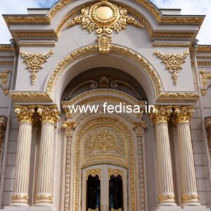 Luxury Hotel Front View with Elegant Lighting No-7150