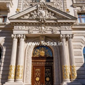 Luxury Hotel Facade Design with Artistic Lighting No-7155