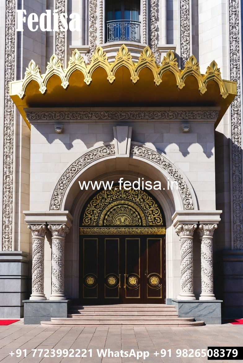Modern Luxury Hotel Exterior with Stone Finish No-7162