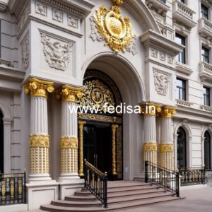 Elegant Luxury Hotel Front Facade Concepts No-7163