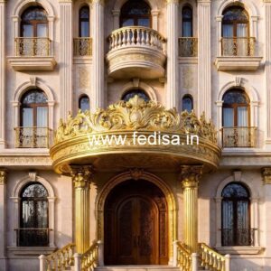 Luxury Hotel Exterior with Modern Glass Panels No-7166
