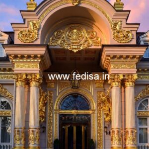 Luxury Hotel Elevation with Unique Exterior Style No-7169