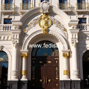 Modern Luxury Resort Front Elevation Design No-7172