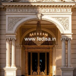 Luxury Hotel Exterior with Minimal Elegance No-7180