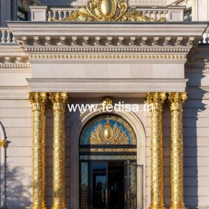 Modern Luxury Hotel Exterior with Elegant Lines No-7183