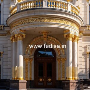 Luxury Hotel Exterior with Creative Architecture No-7194