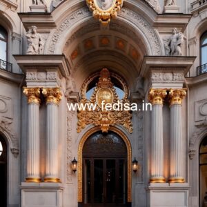 Modern Hotel Entrance Gate Design for Luxury Resorts No-7202