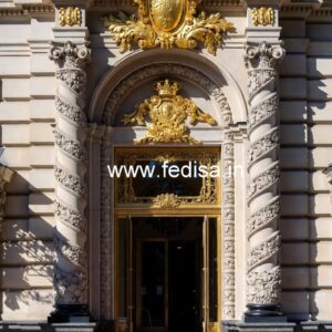Grand Hotel Entry Gate Design with Modern Architecture No-7206