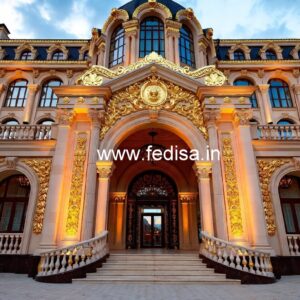 Stylish Hotel Entrance Architecture and Gate Design No-7225