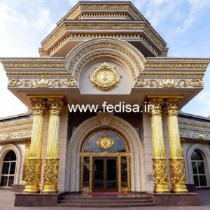 Hotel Main Entrance Gate Design with Decorative Panels No-7237