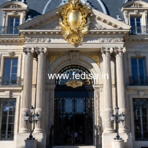 Luxury Hotel Main Gate Design with LED Lighting No-7243