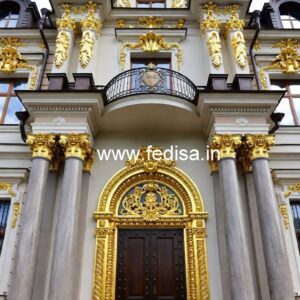 Stylish Hotel Main Gate Design for Elegant Entry No-7246