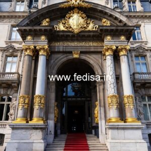 Luxury Hotel Gate Design with Contemporary Details No-7256