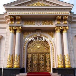 Hotel Front Gate Design with Stylish Facade No-7261