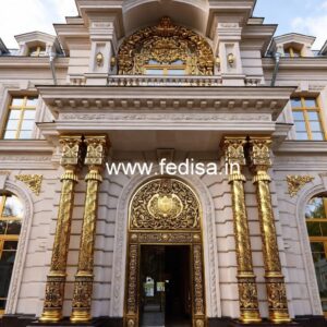 Grand Hotel Entrance Design with Elegant Gates No-7263