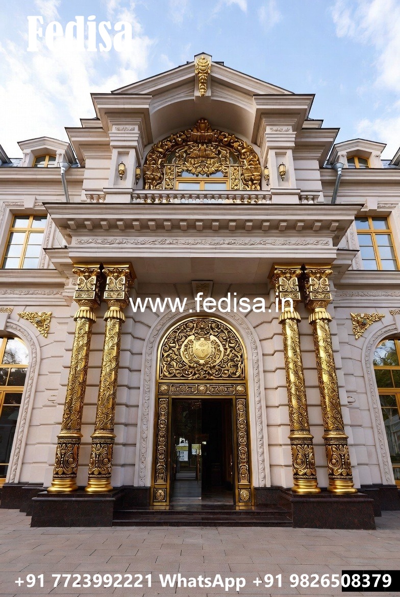 Grand Hotel Entrance Design with Elegant Gates No-7263