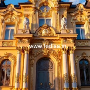 Hotel Entrance Gate Design with Stone Cladding No-7265