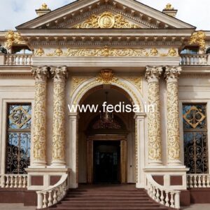Elegant Hotel Main Gate Design with Artistic Finish No-7274