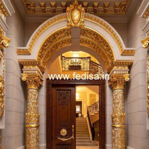 Hotel Entrance Gate Design with Elegant Landscaping No-7282