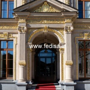 Hotel Entrance Gate Design with Luxury Decor Elements No-7291