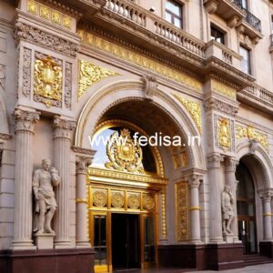 Grand Luxury Hotel Entrance Gate Design Inspiration No-7299