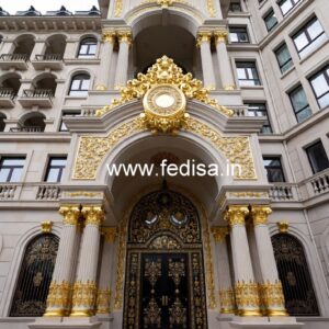 Beautiful Hotel Front View Elevation Design No-7314