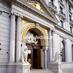Hotel Exterior Elevation Design with Contemporary Appeal No-7315