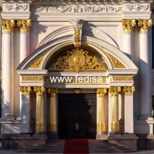 Hotel Elevation Design with Premium Exterior Finish No-7318