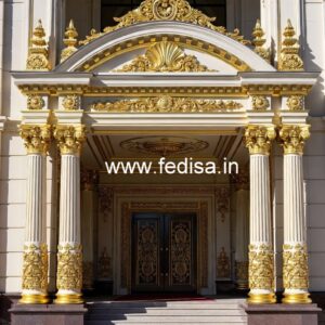 Hotel Front Elevation Design with Modern Architecture No-7320