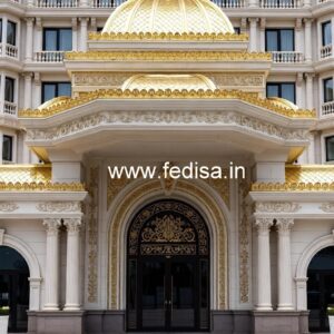 Grand Hotel Elevation Design with Elegant Detailing No-7324