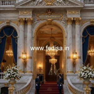 Hotel Front Elevation Design for Commercial Buildings No-7327