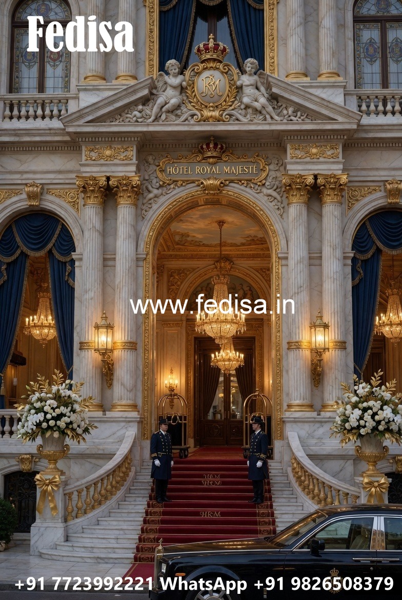 Hotel Front Elevation Design for Commercial Buildings No-7327