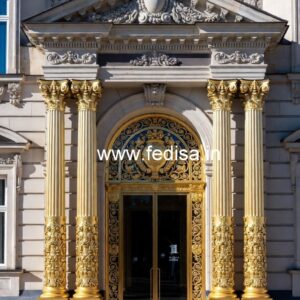 Luxury Hotel Architecture Front View Design No-7360