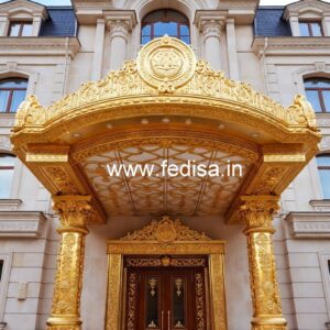 Modern Hotel Elevation Design with Luxury Facade No-7369