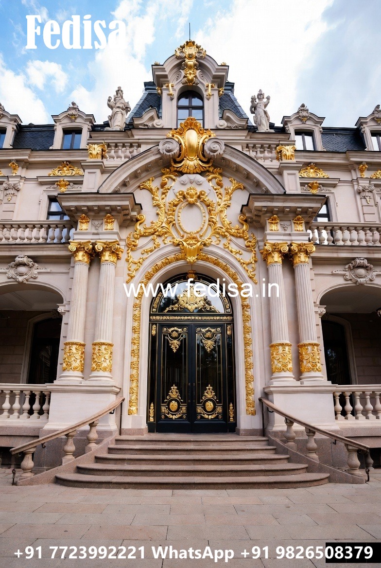 Hotel Front Exterior Design with Artistic Touch No-7371