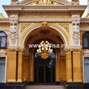 Hotel Elevation Design with Luxury Architectural Features No-7380
