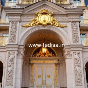 Luxury Hotel Front Elevation with LED Effects No-7381