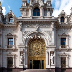 Elegant Building Elevation No-7489