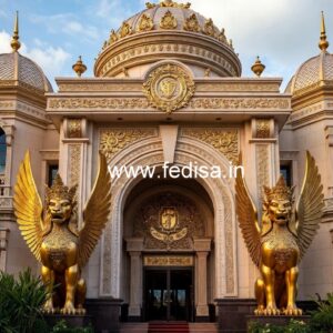 Luxury Hotel Facade with Modern Lighting No-7620